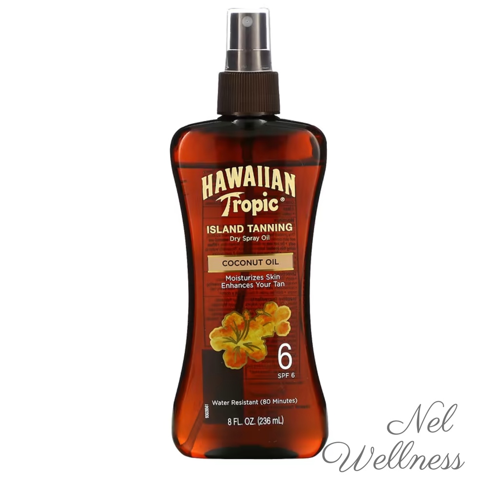 [Enhance Tan w/ Spray Nozzle] EXPIRY 2027 Hawaiian Tropic Dark Tanning Oil Original 236ml