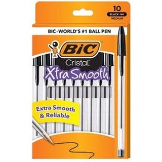 BIC Cristal Up Ballpoint Pens Medium Point (1.2 mm) - Assorted Colours,  Pack of 8 BIC
