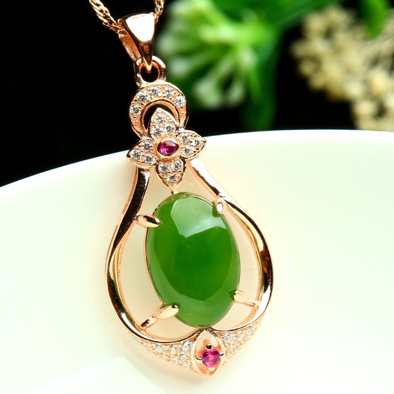 Jade Pendant Necklace Wholesale Fashion Gold Shopee Singapore