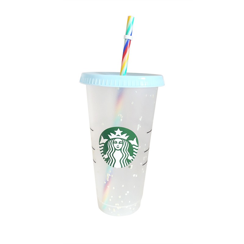 Starbucks 2021 selling Clear Glass Confetti Mug