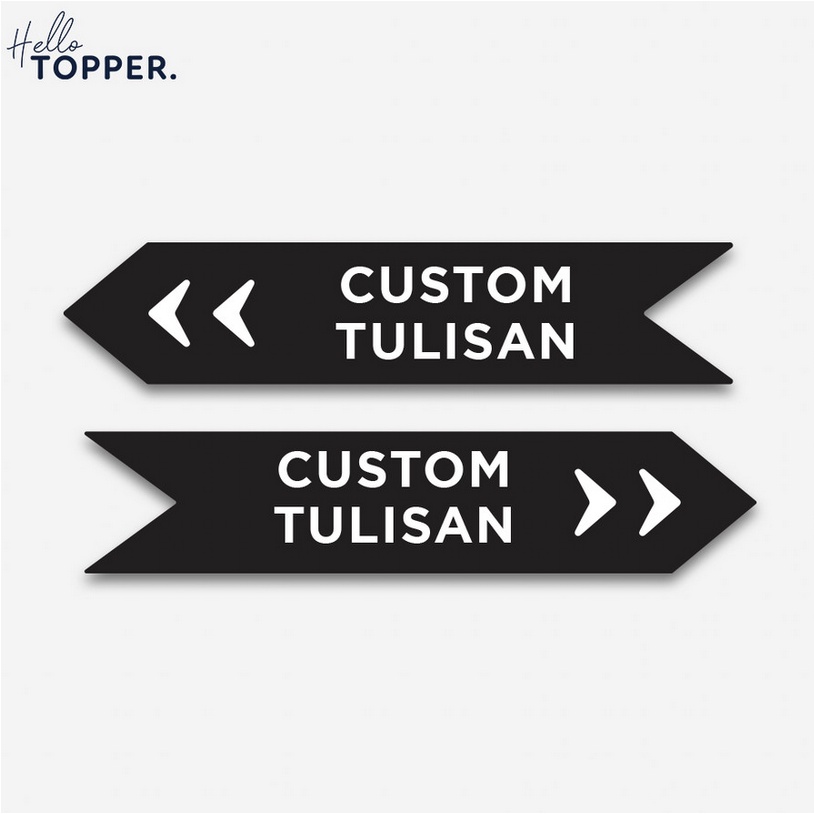 Custom Arrow Direction Sign Board Acrylic Print Acrylic Label | Shopee ...