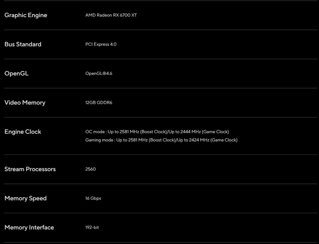 ASUS Dual Radeon RX 6700 XT RX6700XT OC Edition 12GB GDDR6 GRAPHICS ...