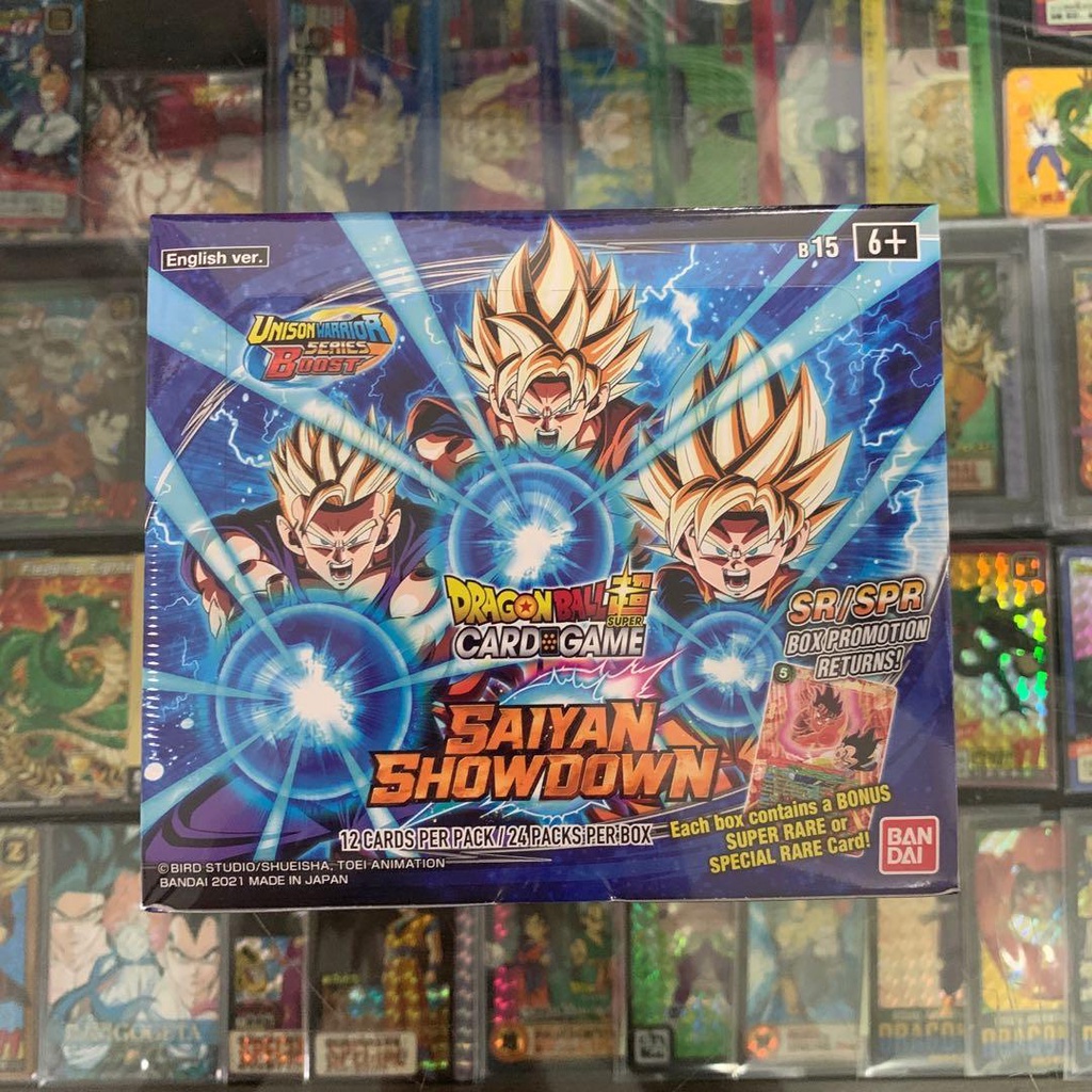 Dragonball Cards Super TCG B15 Saiyan Showdown Booster Box (Unfiltered