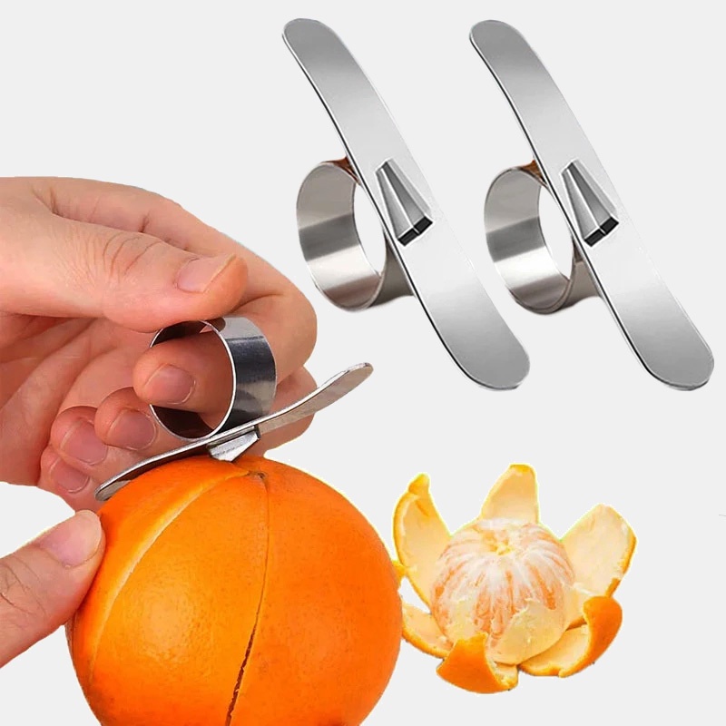 Stainless Steel Lemon Peeler / Orange Pomegranates Fruit Opener Peeler