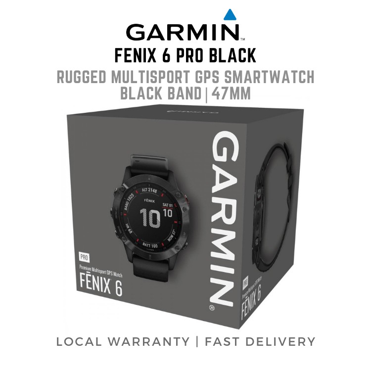 Garmin fenix 6 pro on sale black