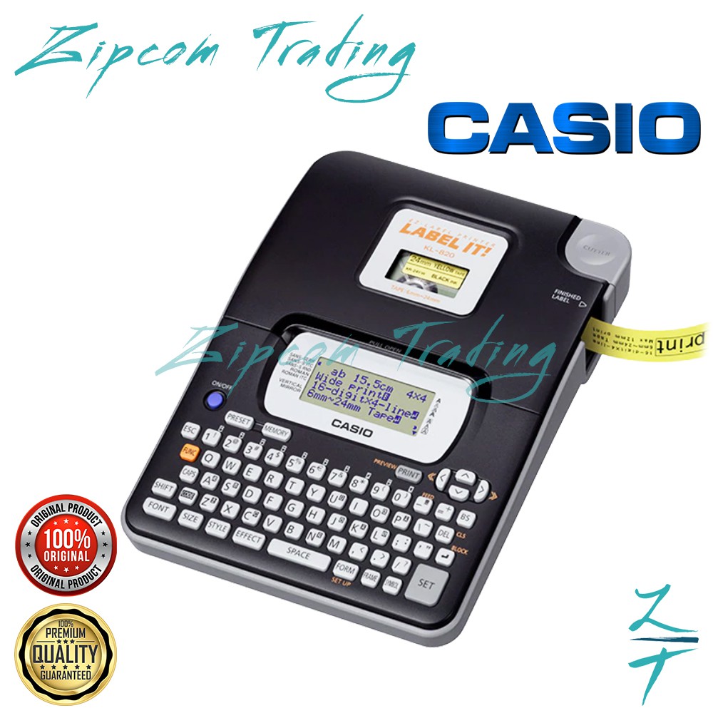 Casio EZ-Label Printer (KL-120 KL-820) Shopee Singapore