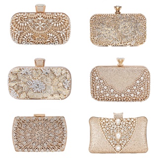 Gold evening hot sale bag wedding