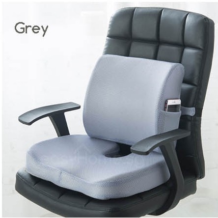 Easyhome.sg Memory Seat Cushion / Lumbar Back Support Ergonomic Office ...