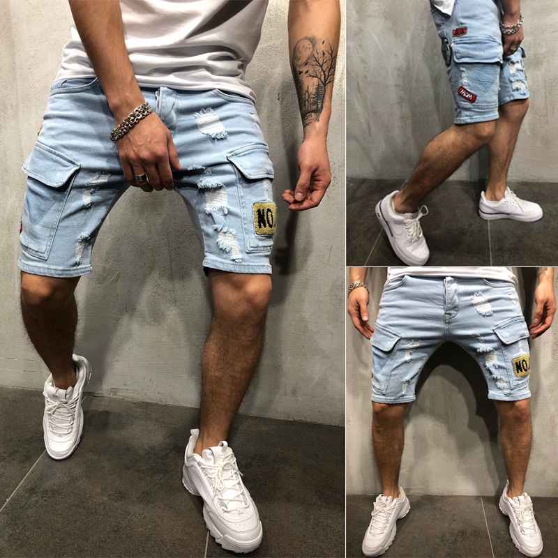 destroyed jeans shorts