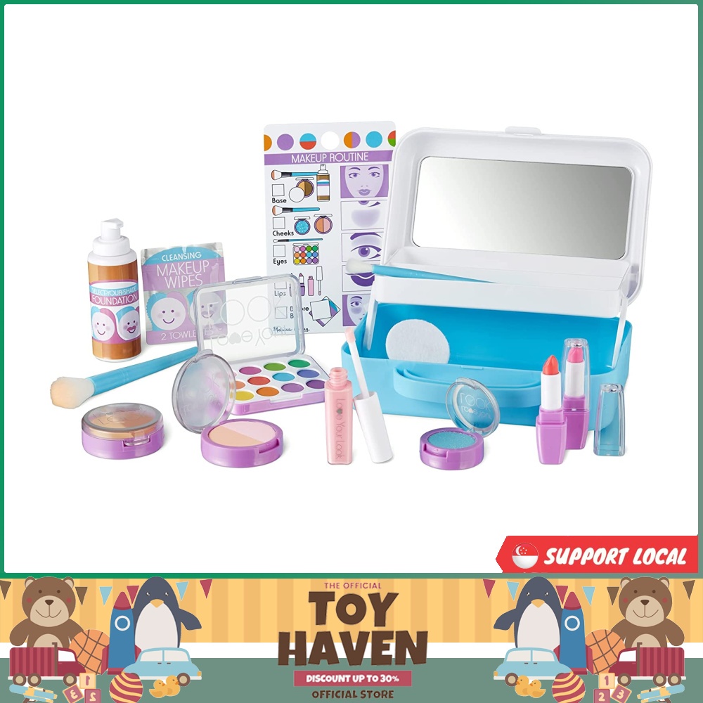 sgstock] Melissa Doug Love Your Look Pretend Makeup Kit Play Set