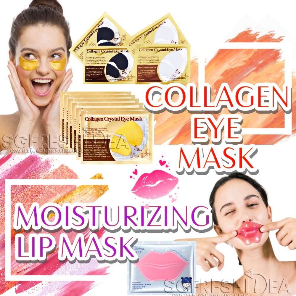 Gold Eye Mask Lip Collagen Masks Eyebags Patch Dark Circles Eye Bag