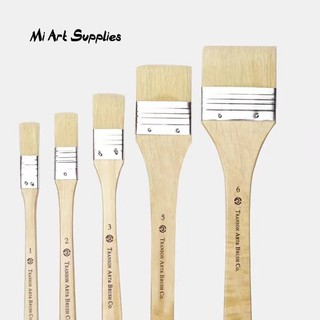 5Pcs/Set Creative Fan Shap Gouache Painting Pen High Quality Nylon Hair  Wooden Paint Brush Sets Drawing Art Supplies For Student