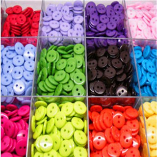 2000 Pieces Colourful Buttons for Crafts, Plastic Craft Knots, Buttons,  Resin Kids Buttons, Colored Buttons for DIY Sewing, Scrapbooking and  Crafts