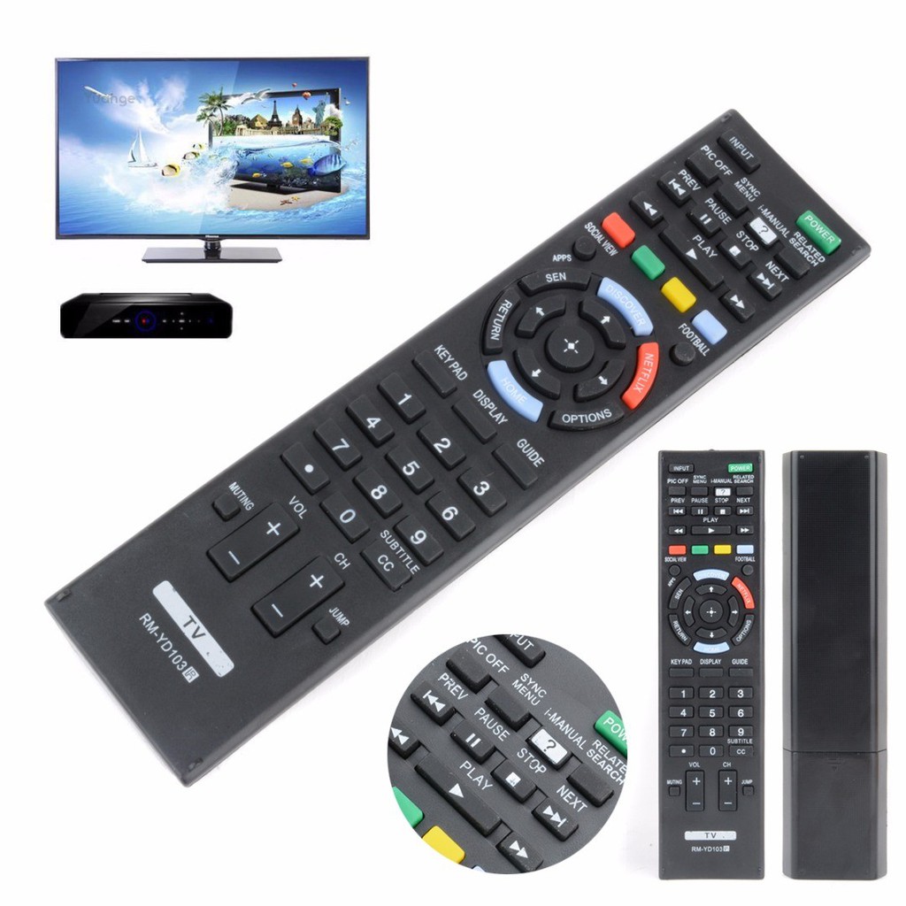 Yuange RMYD103 Remote Control For SONY Bravia TV KDL40HX750 KDL