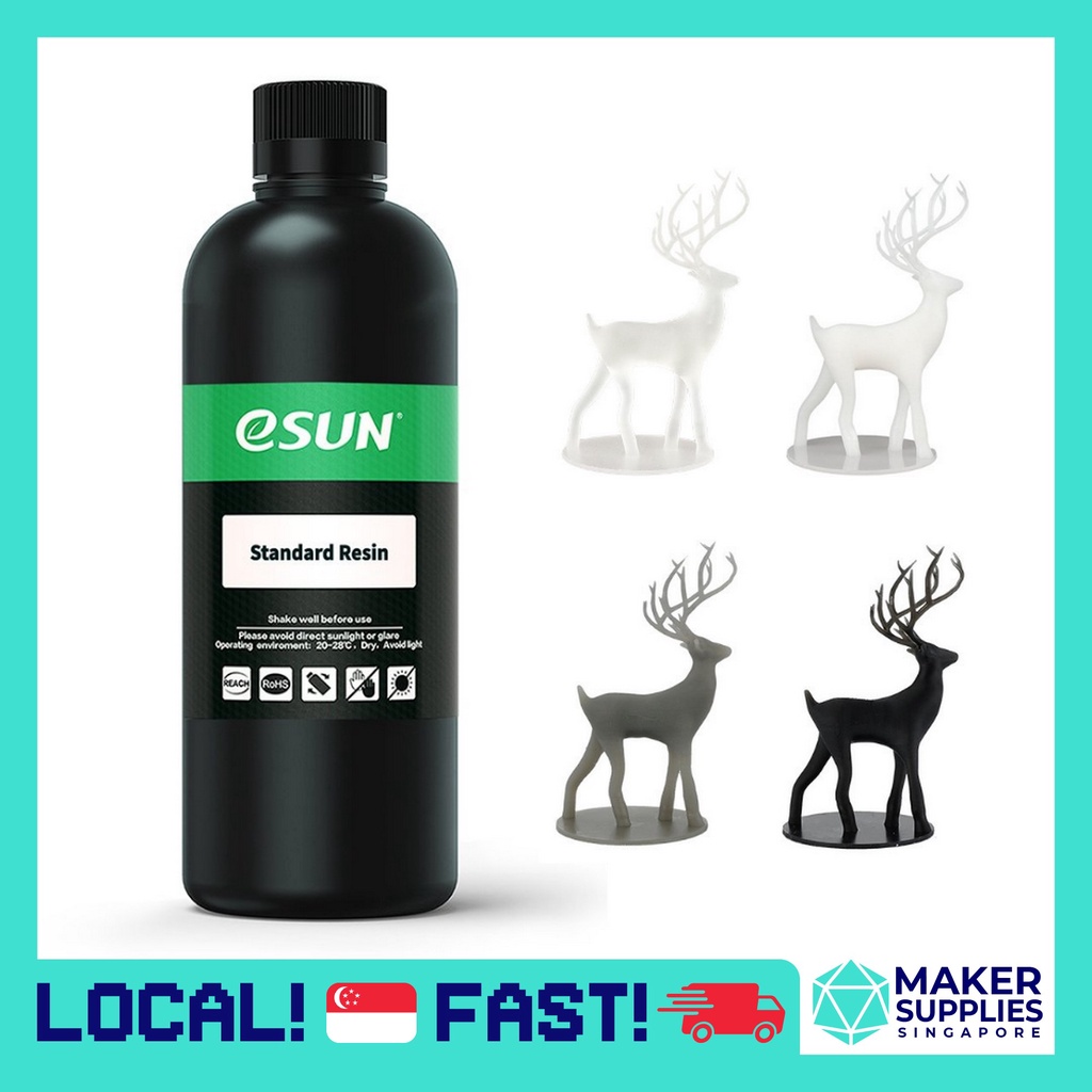 eSun Standard Resin for LCD 3D Printer 0.5kg/bottle 500g White Black ...
