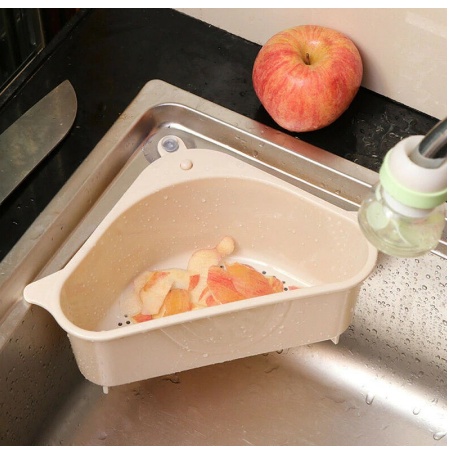 Dreamyhouse Rak Saring Segitiga Penyimpanan Sudut Kitchen Sink Wastafel