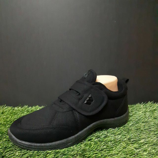 Hitam Big Size Warrior Shoes Black School Shoes Big Size Confirm