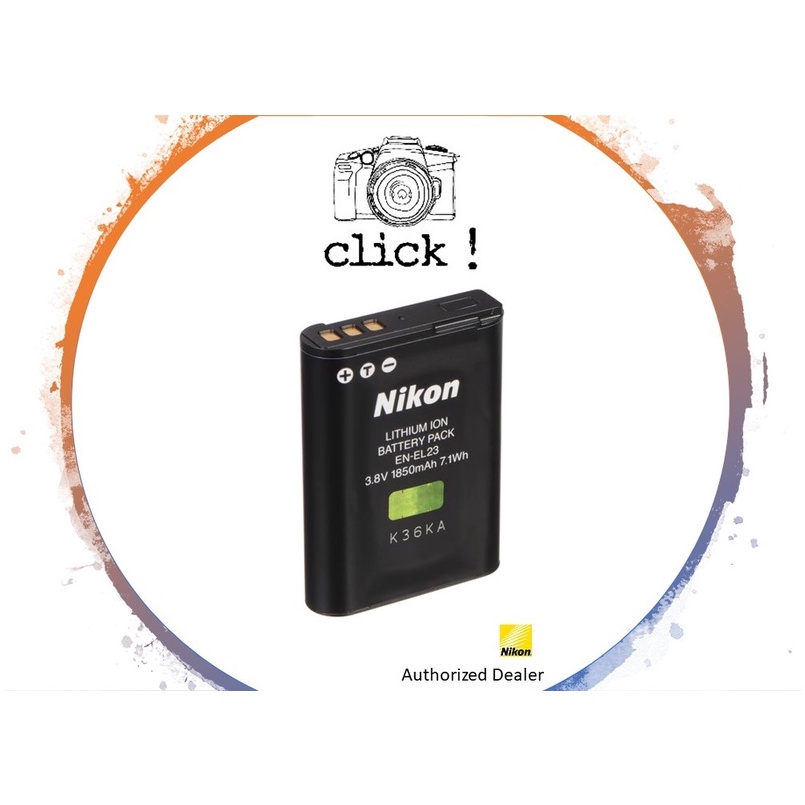 Nikon ENEL23 Rechargeable LithiumIon Battery (3.8V, 1850mAh) Shopee Singapore