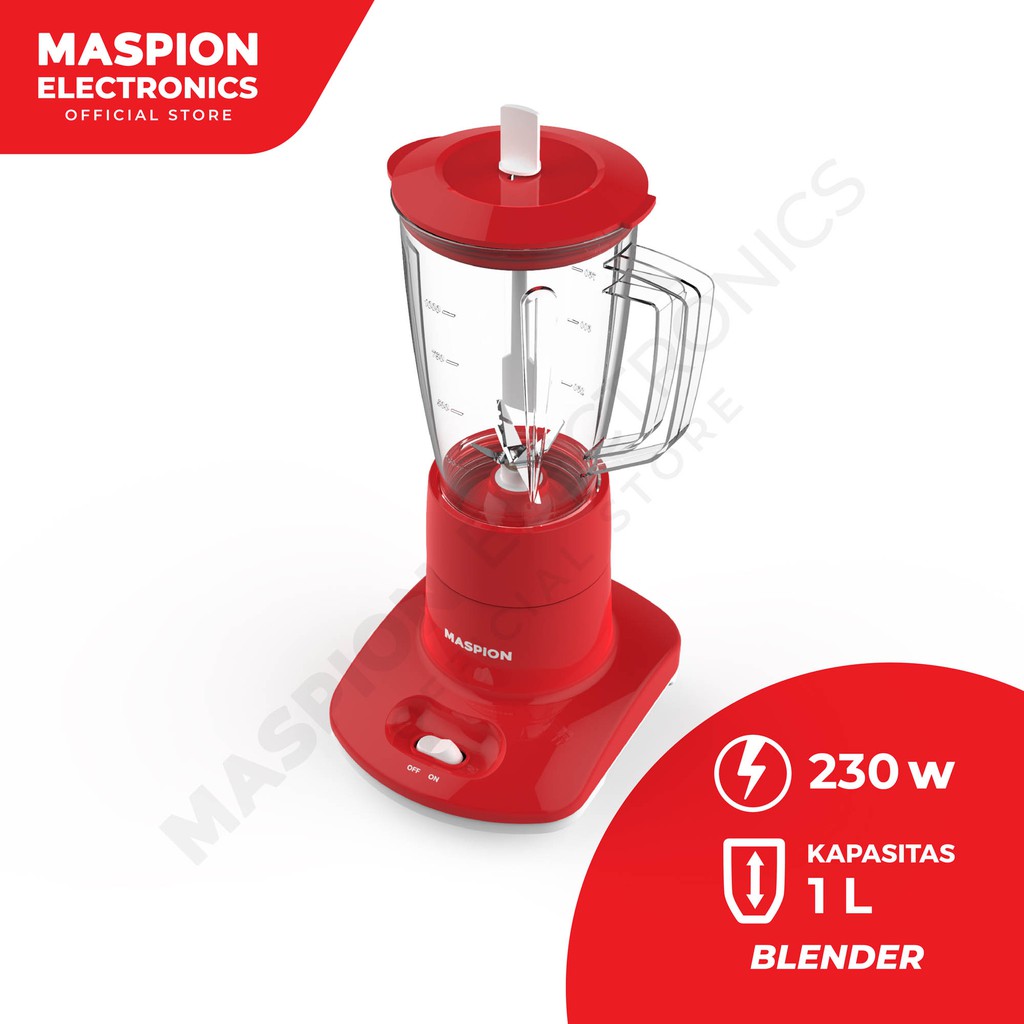 Maspion Pelumat Blender Plastik 1 Liter MT-1261 PL - Gambar 2