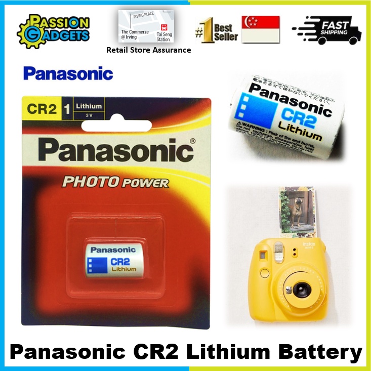 Panasonic CR2 Lithium Batteries Battery Instax mini 25 mini 50s mini ...