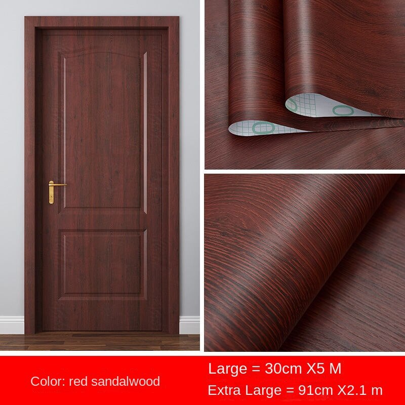Se7ven Door sticker wood grain wallpaper cabinet door wallpaper ...