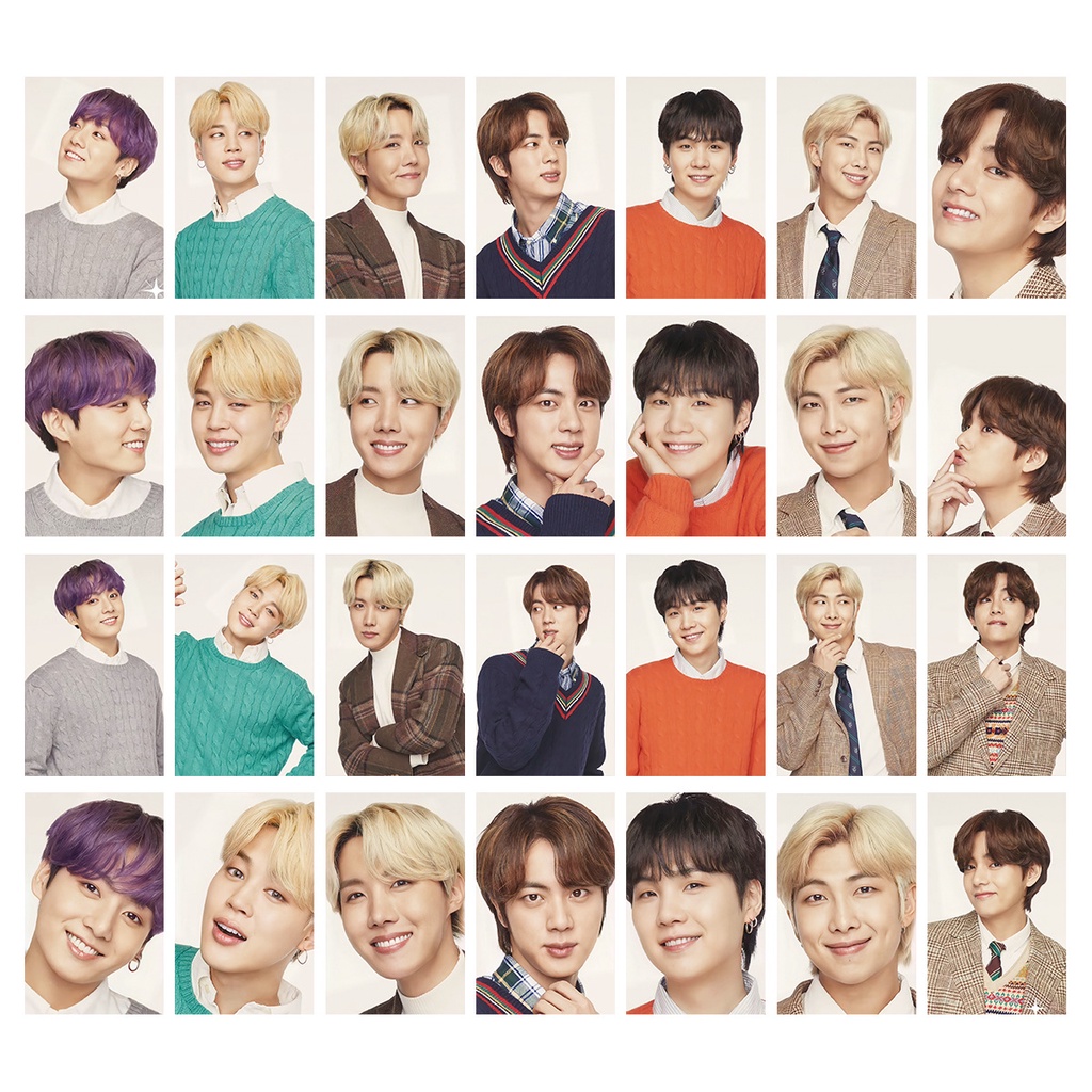 7pcs BTS Bangtan Boys XYLITOL Photocards Small Lomo Card SUGA JiMin V