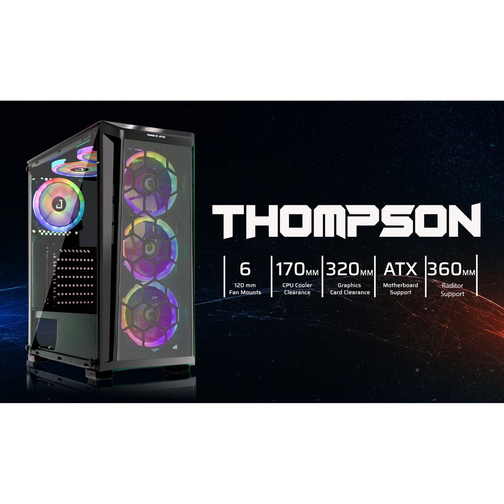Case JETEK GAME THOMPSON G9603B (no fan) | Shopee Singapore