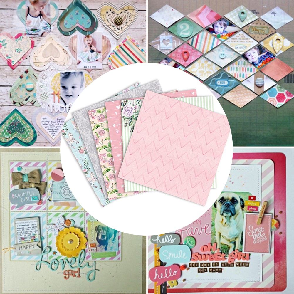 24PCS / set of paper model DIY album scrapbook paper 6 inch single-sided  pattern paper