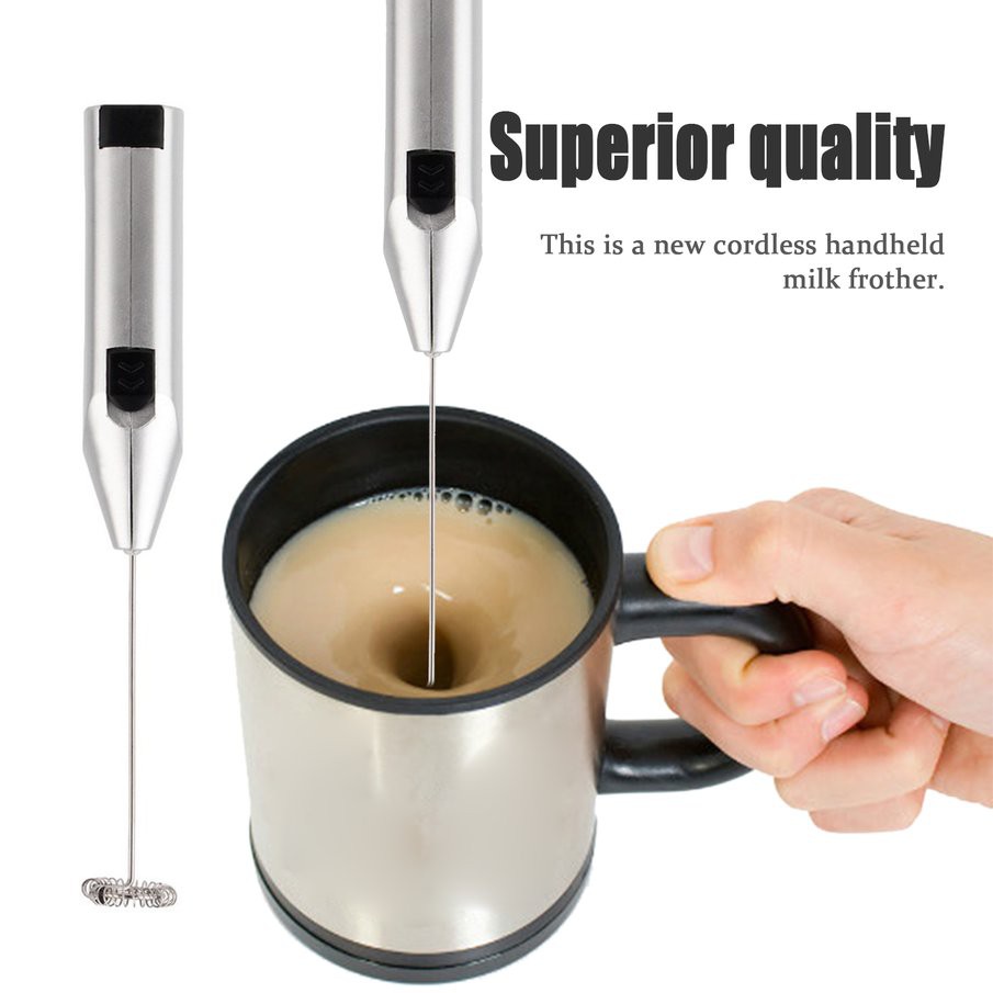 Electric coffee outlet whisk