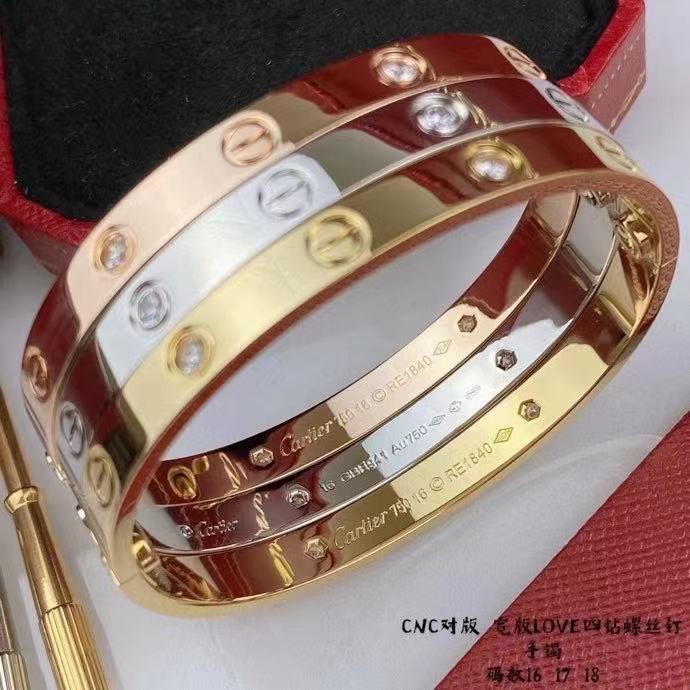 Titanium cartier hot sale love bracelet