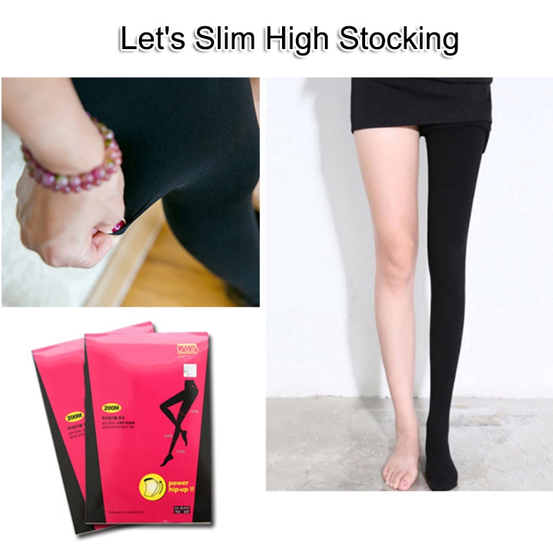 Japanese Let S Slim Most Popular High Stockings Women 200m Power Compression Slimming Leg