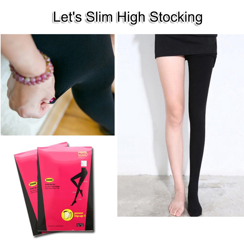Japanese Let's Slim Most popular High Stockings / Women 200M Power