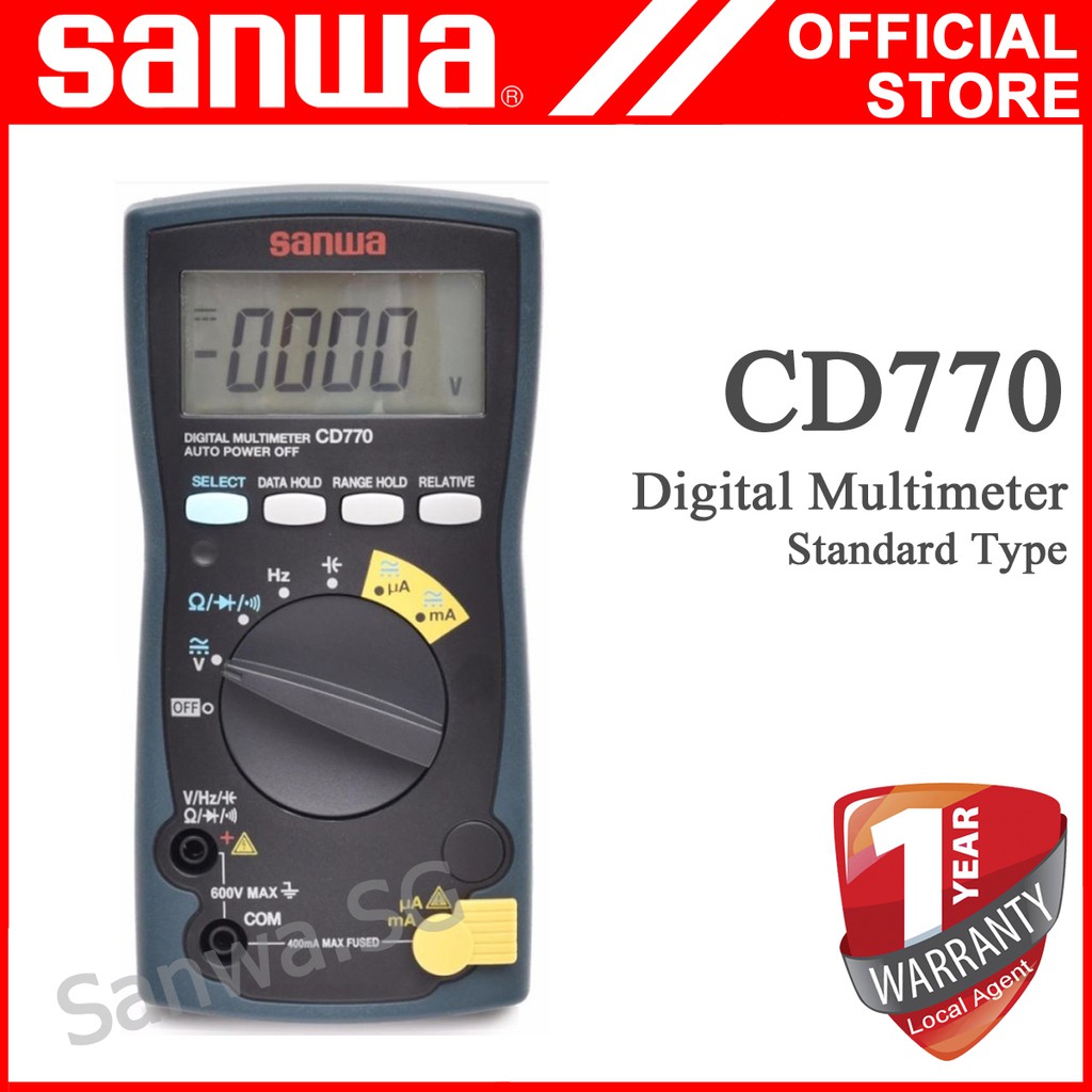 Sanwa CD770 Digital Multimeter | Shopee Singapore