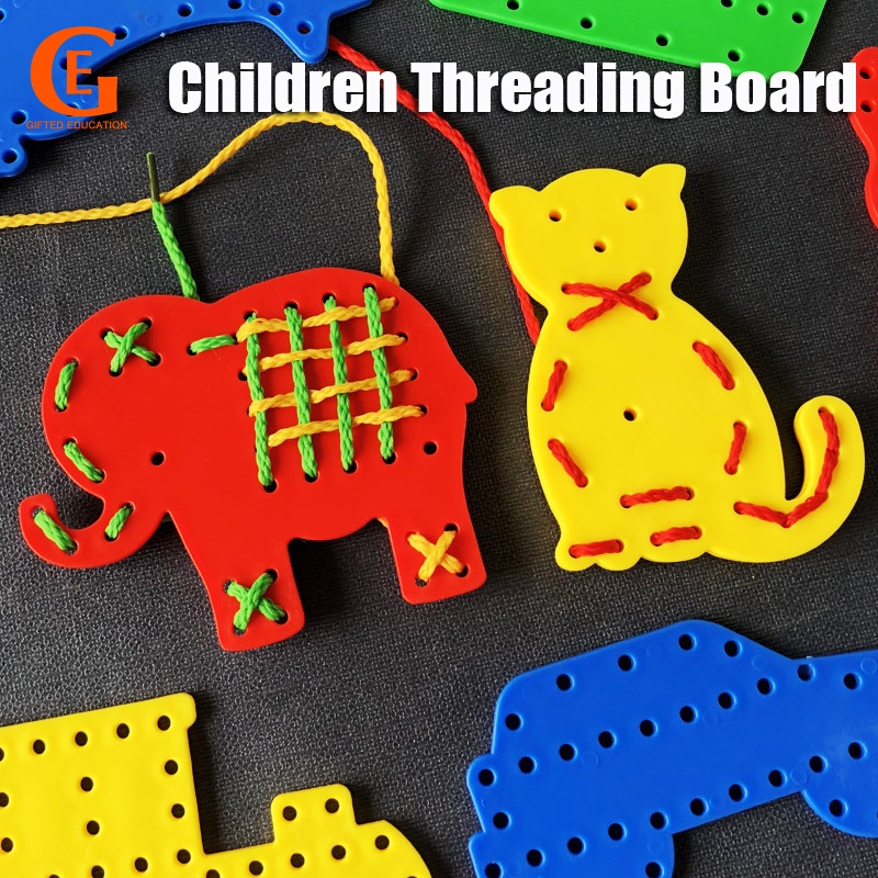 4Pcs Threading Lacing Toy Children Montessori Fine Motor Skill Early ...