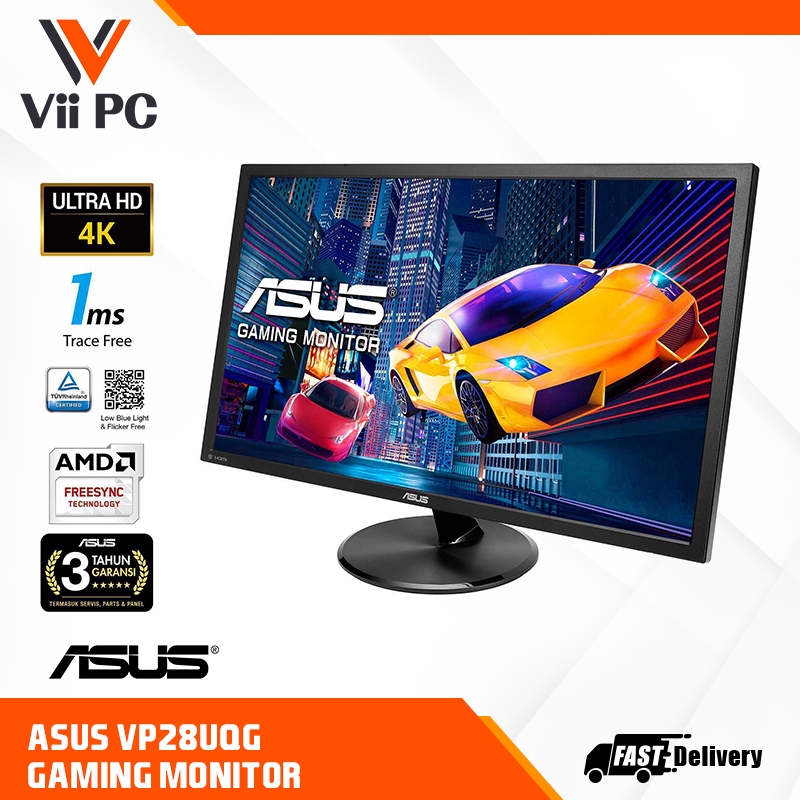 ASUS VP28UQG Gaming Monitor - 28 inch, 4K, 1ms, Adaptive-Sync/FreeSync ...