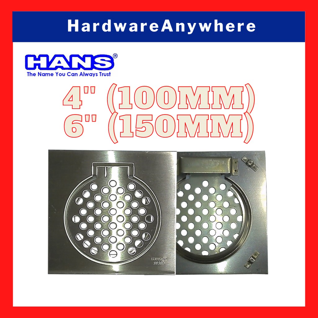 Stainless Steel Floor Grating / Bathroom Floor Drain Cover / Square ...