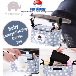 LOCALSELLER Bebewing Baby Storage Bag Mummy Child Stroller Bag Accessories Pouch Shopee Singapore