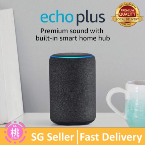 Amazon Echo Plus (2nd Gen) - Premium sound with built-in smart