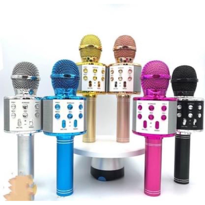 Bluetooth Wireless Microphone WS858 / Handheld Wireless Karaoke Mic