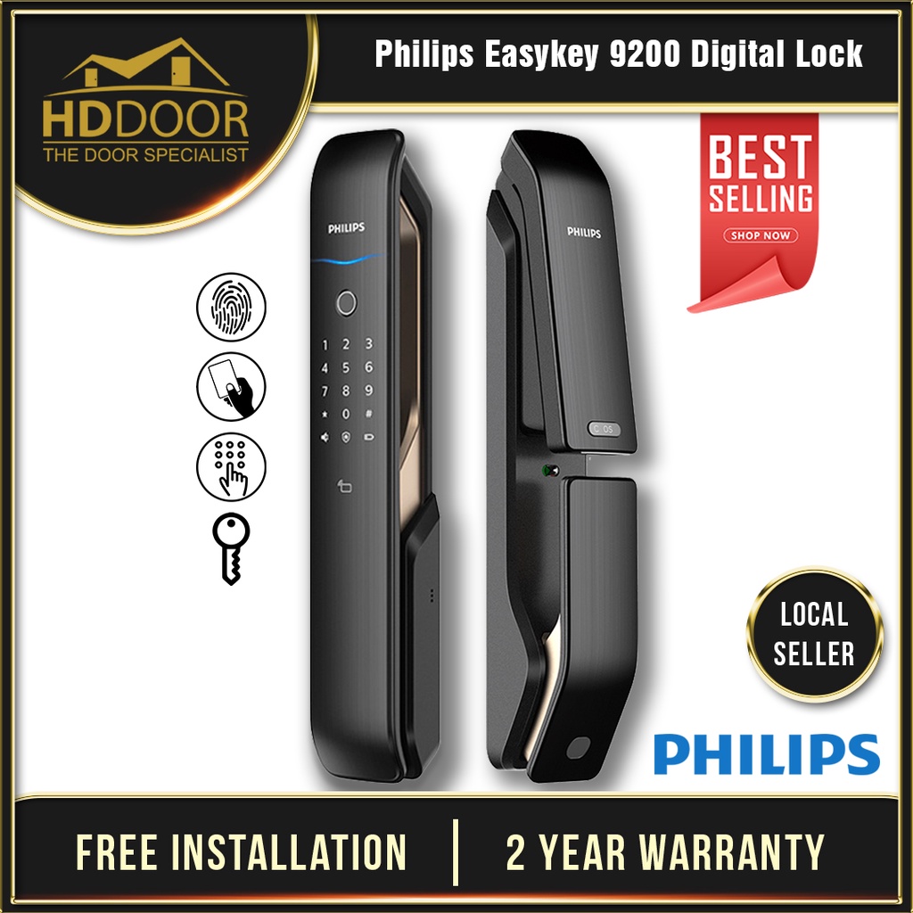 Philips EasyKey 9200 Digital Door Lock | Shopee Singapore