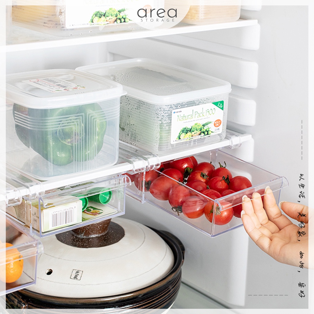 AREA STORAGE Fridge Storage Drawer, Refrigerator Organizer Box, Food ...