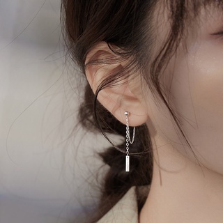 Chain hot sale back earrings