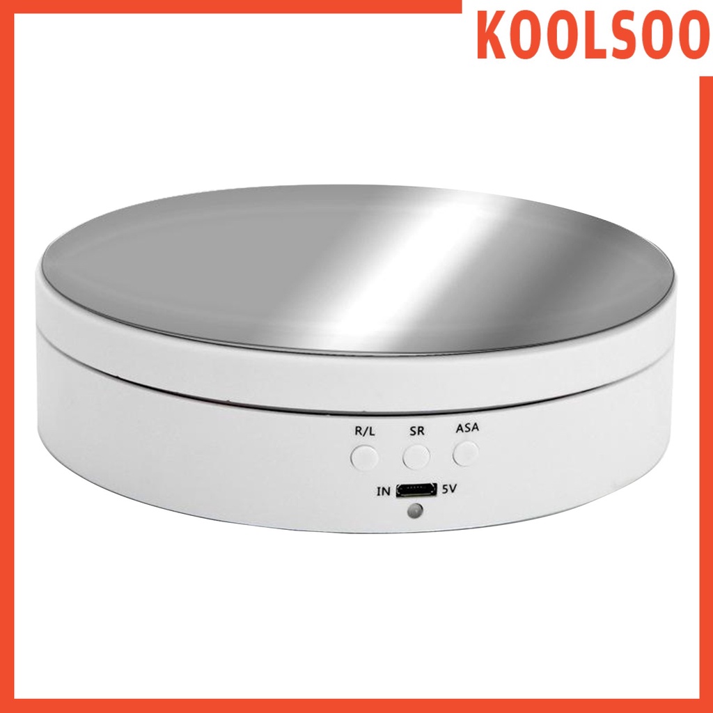 [KOOLSOO] Photography Display, 360 Degree Electric Rotating Turntable ...