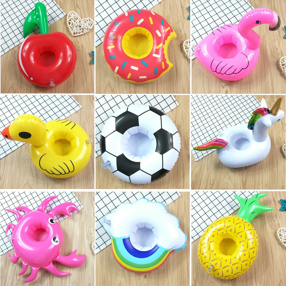 Inflatable Cup Holder Swimming Pool Drink Float Toy Cup Stand | Shopee ...