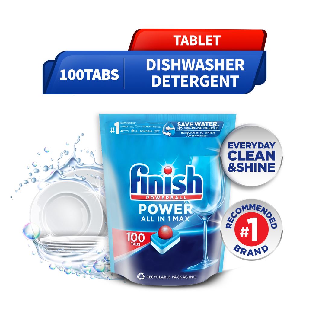 Finish Dishwasher Detergent Tablet All In One Max 100 Tabs Shopee