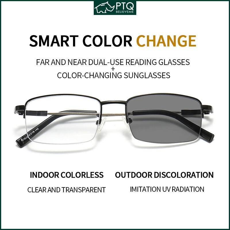 Reading Glasses Discoloration Progressive Far and Near Dual-use Men and