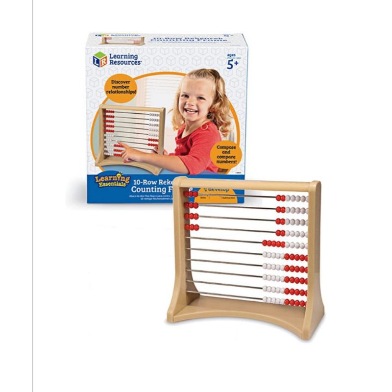 Learning Resources LER4359 10 Row Rekenrek Counting Frame | Shopee ...