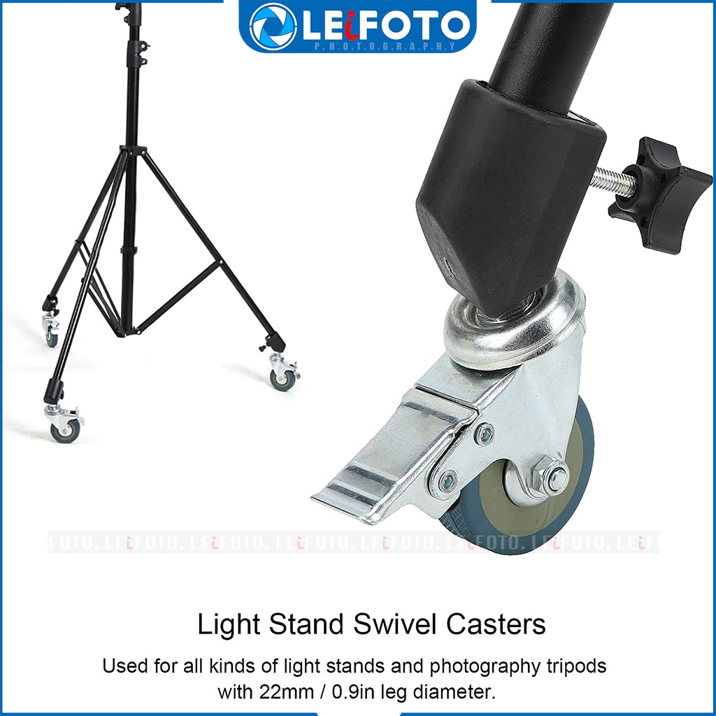 Light Stand Swivel Casters, Light Stand Wheels 55mm Shopee Singapore