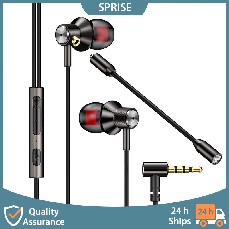 Simple earphones with mic outlet