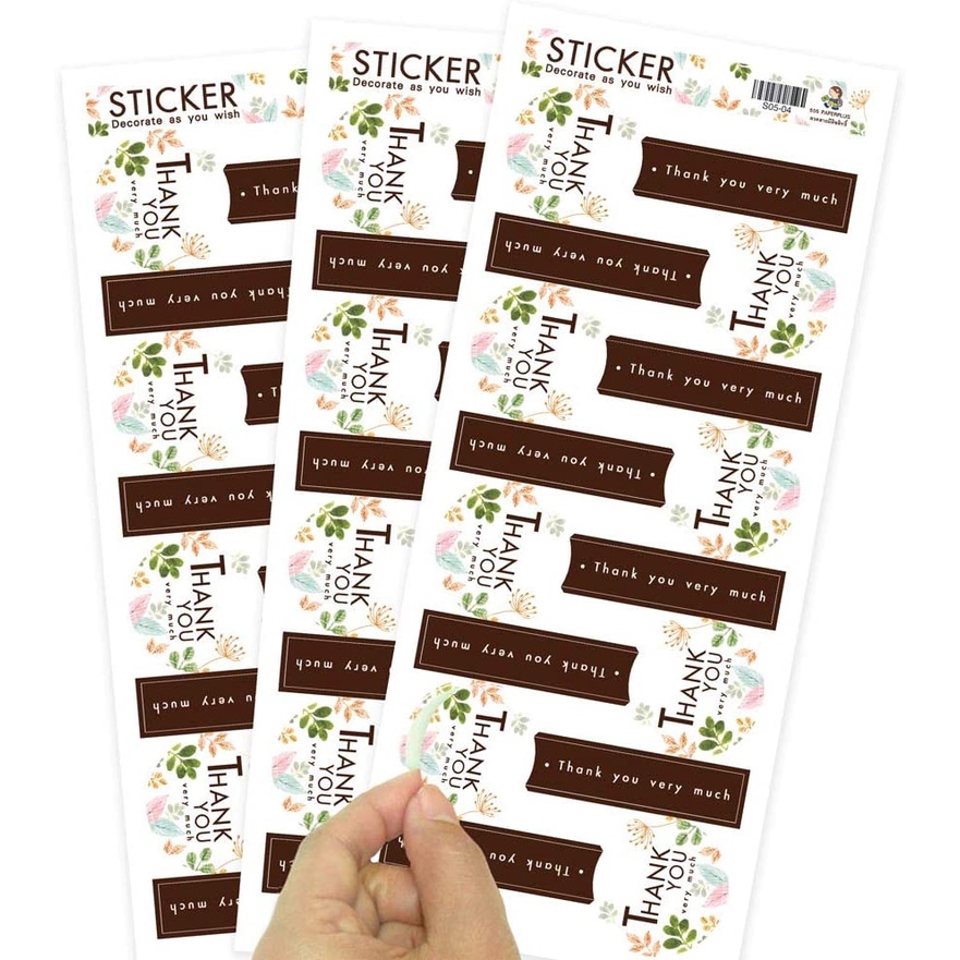 Thank You Sticker Sheets | Shopee Singapore